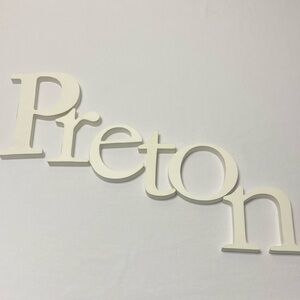 Pottery Barn Kids Cream Wall Decor Letters